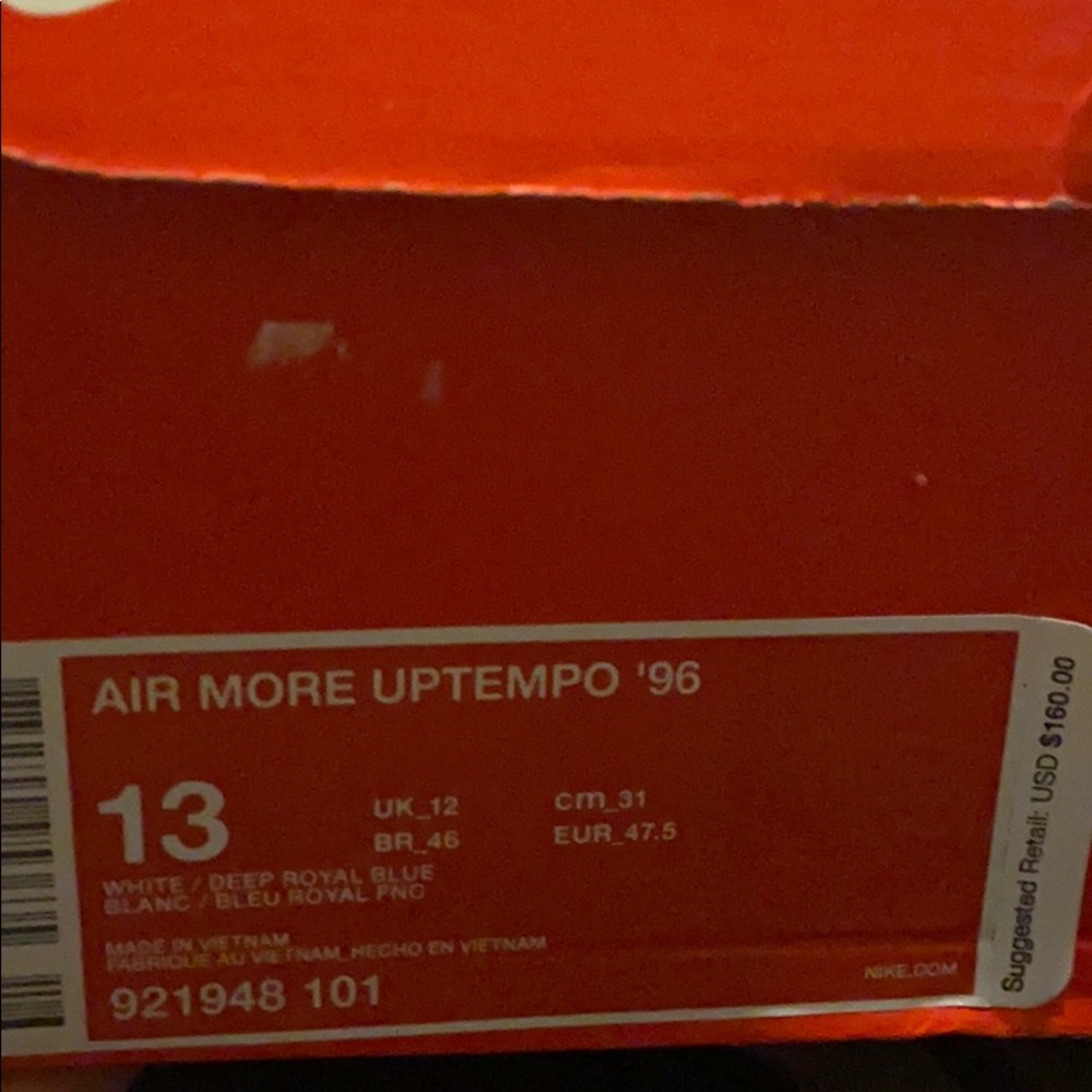 Nike Air More Uptempos’96 - Picture 2 of 2